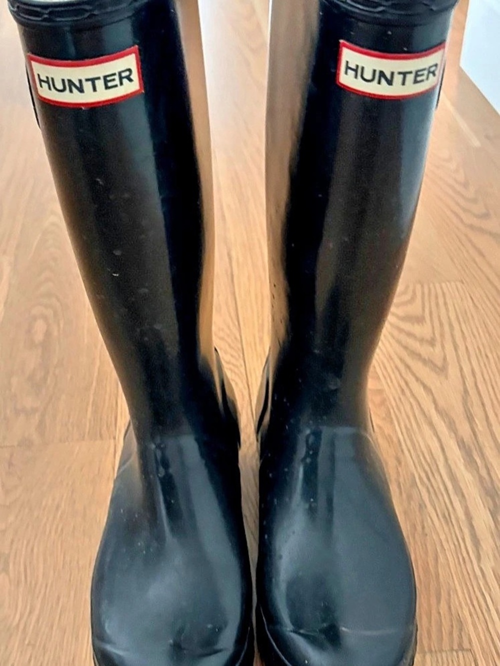 Hunter Original Tall Gloss Rain Boots Black